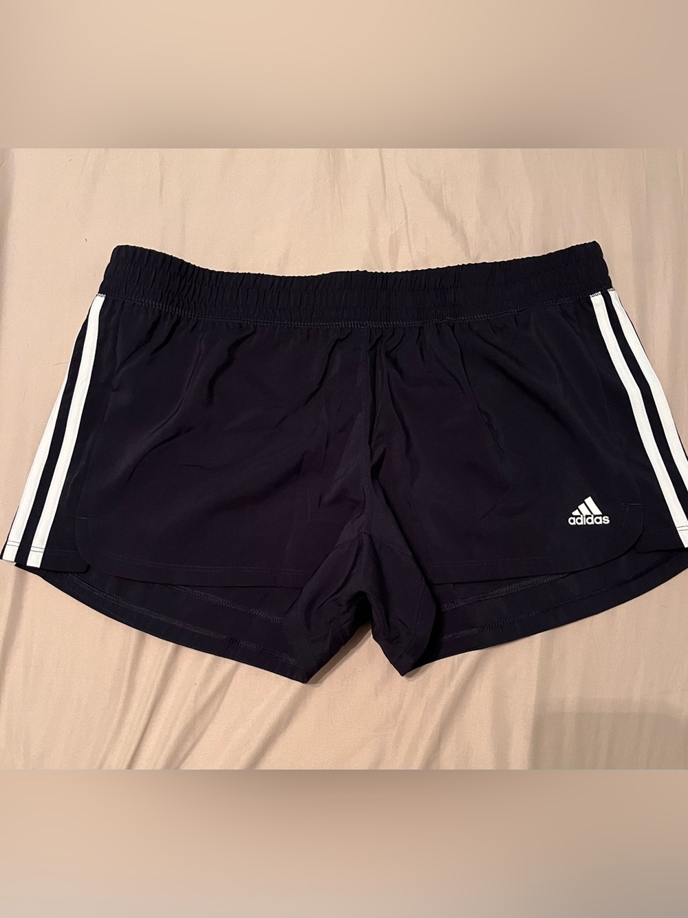 adidas Navy Running Shorts with Small Logo